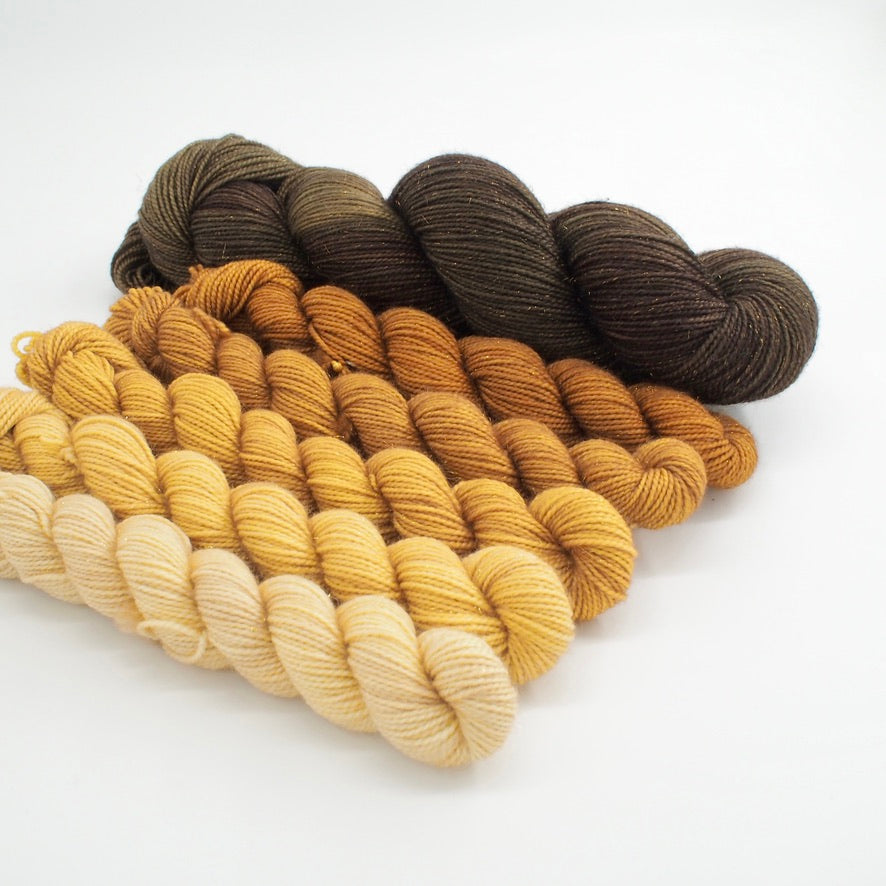 Gold Ombré Minis Shawl Kit