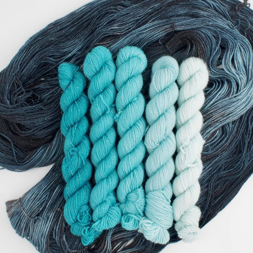 Teal Ombré Shawl Kit