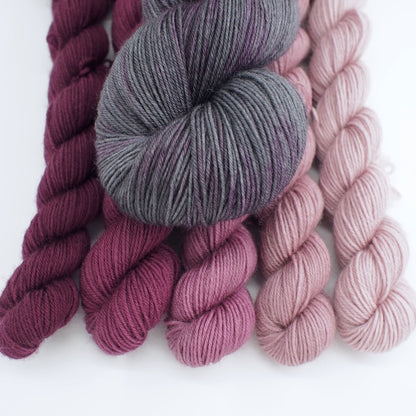 Plum Ombré Minis Shawl Kit