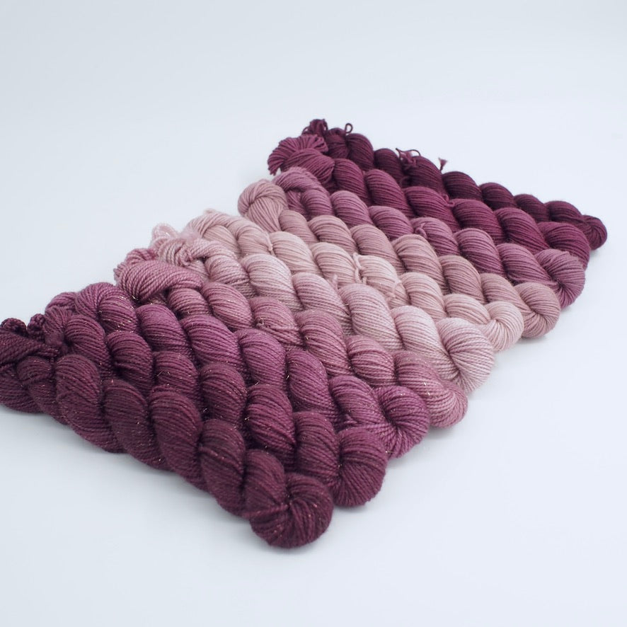 Plum Ombré Minis Shawl Kit