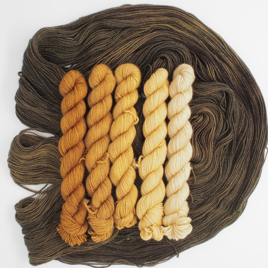 Gold Ombré Minis Shawl Kit