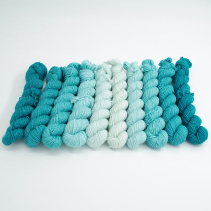 Teal Ombré Mini-Skein Kit