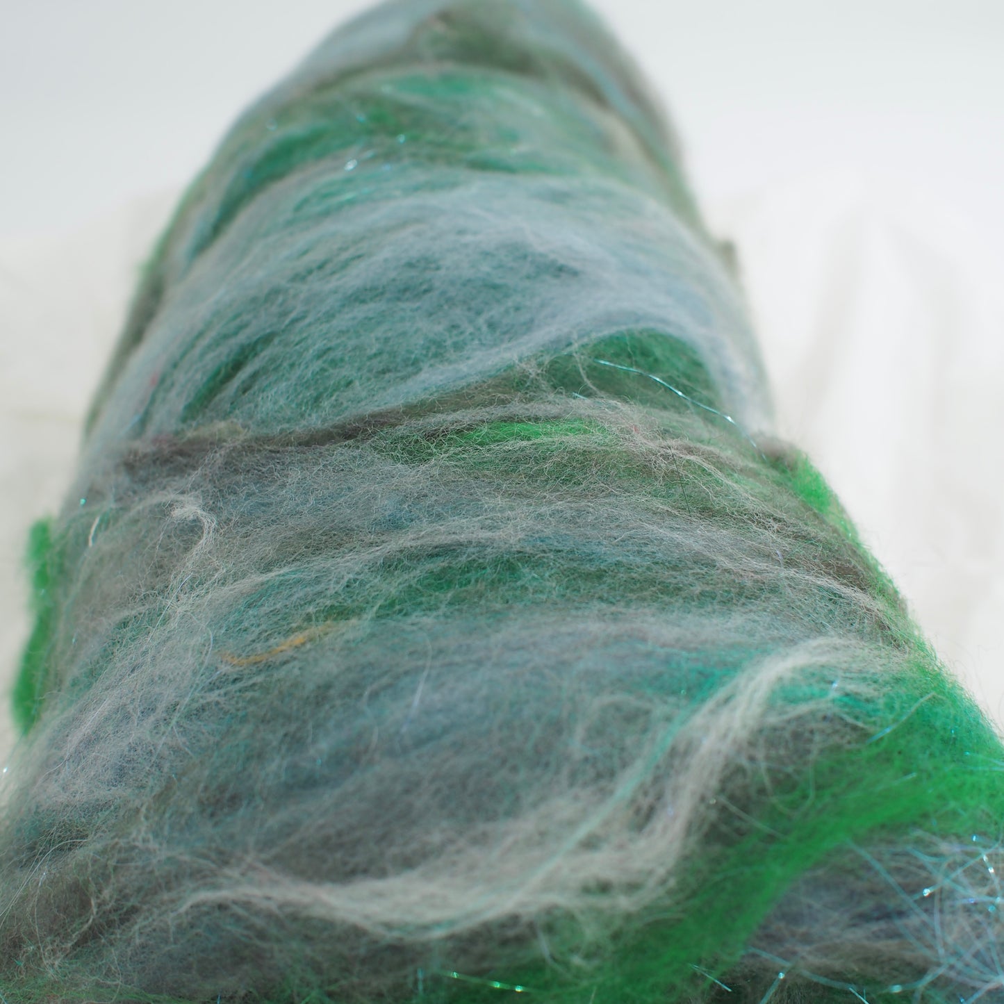 Mixed Fiber Batt - Blue/Gray/Green