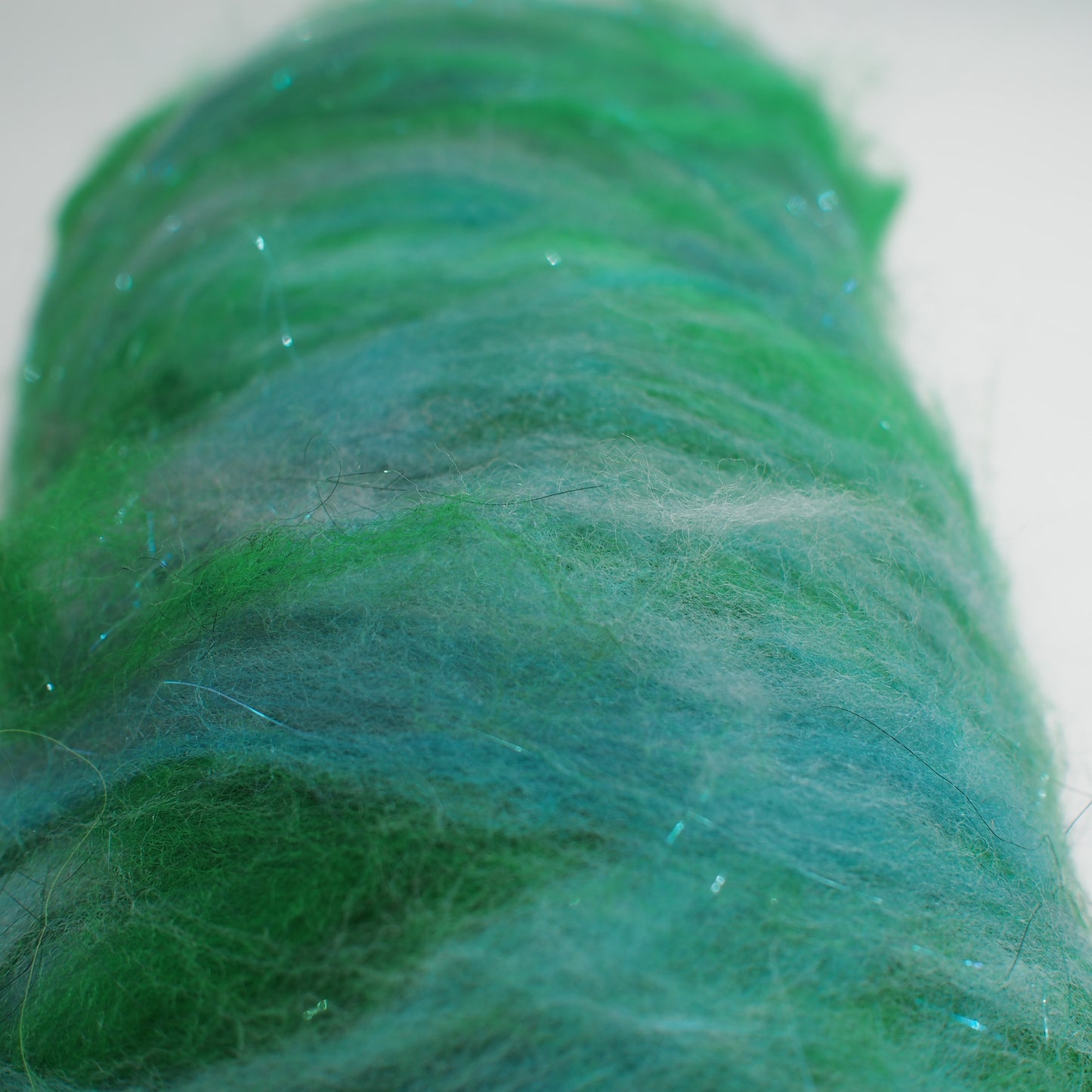 Mixed Fiber Batt  - Blue & Green