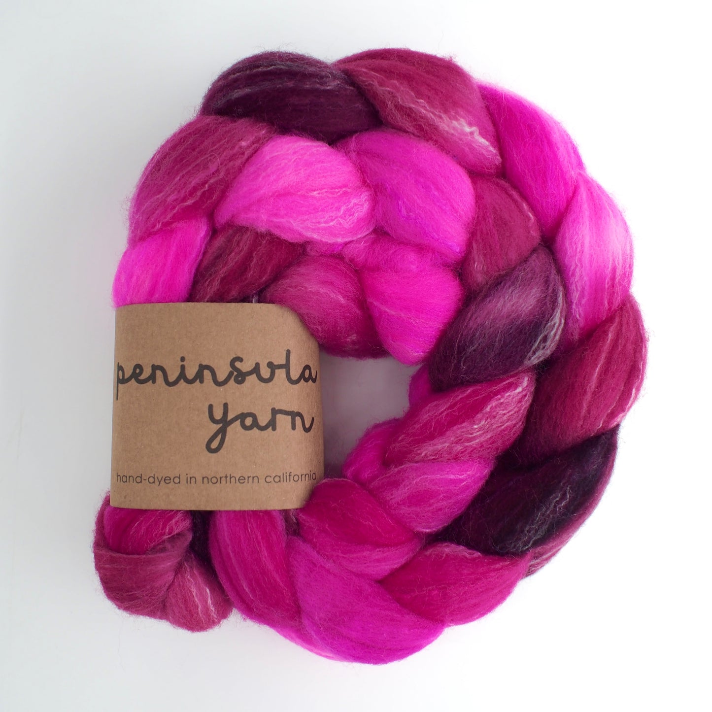 Targhee Bamboo Silk Combed Top - Fuchsia